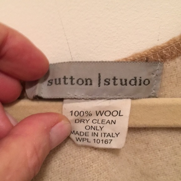 Sutton Studio Wool Cape with fringe 🎊HP🎊 - Picture 8 of 8